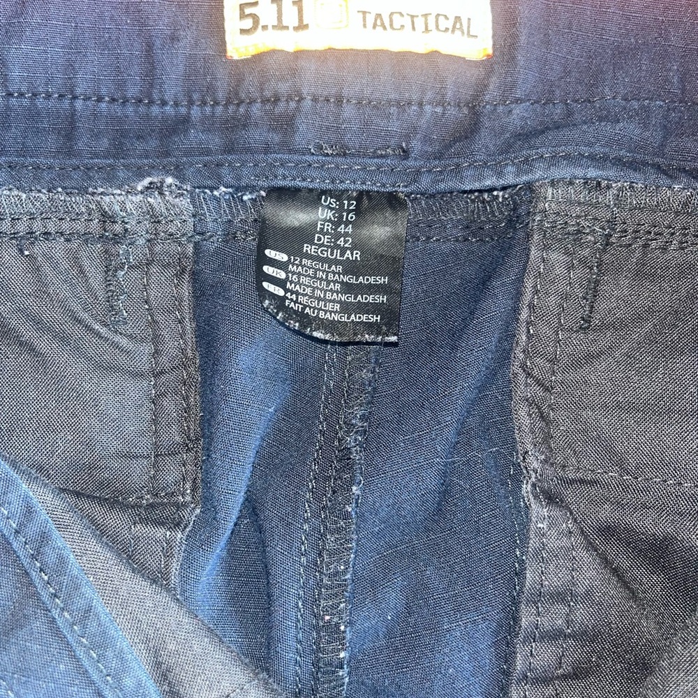 5.11 Tactical Pants Womens Size 12 Regular Navy Utility Cargo Work Outdoor - Picture 2 of 10